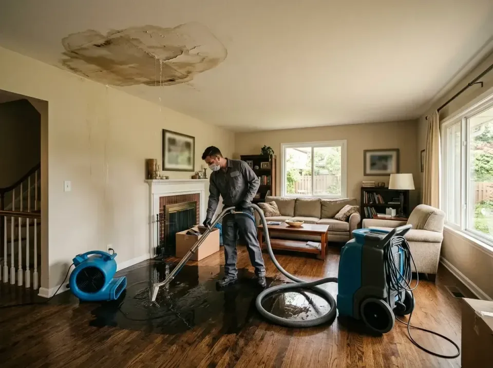 attic-pipe-burst-ceiling-drip-008 — frequently asked questions, Water Damage Restoration & Carpet Care in Vincennes, IN